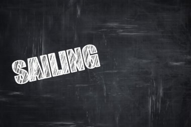 Kara tahta yazma: işareti arka plan yelken