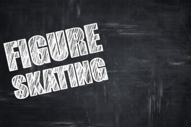 Kara tahta yazma: Artistik Patinaj işareti arka plan