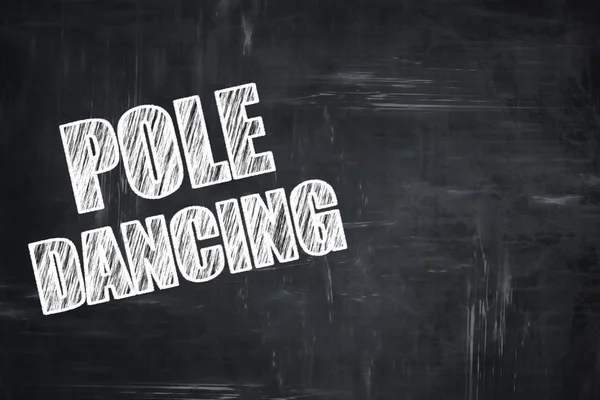 Kara tahta yazma: kutup işareti arka plan dans