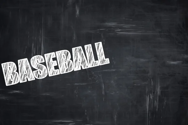 Chalkboard writing: baseball sign background — Stock Photo, Image