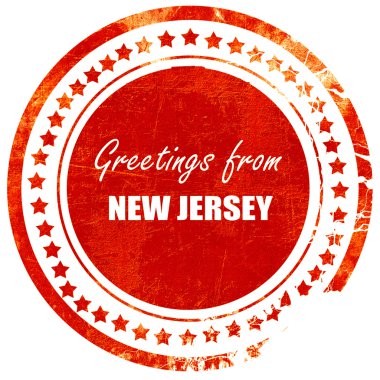 Yeni mayo selamlar, sağlam bir wh üzerinde grunge kırmızı kauçuk damga