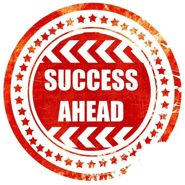 Success sign with smooth lines, grunge red rubber stamp on a sol — Stock Photo, Image