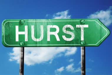 hasarlı ve aşınmış hurst yol işaret, bak