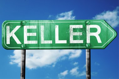 keller yol işaret, hasarlı ve aşınmış bak