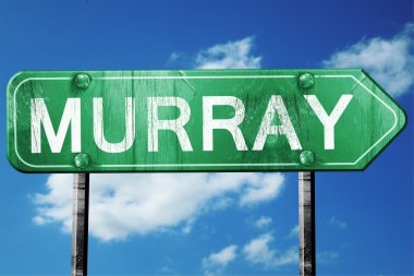 murray yol işaret, hasarlı ve aşınmış bak