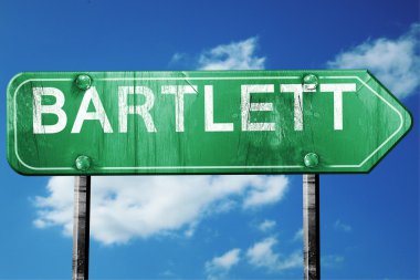 bartlett yol işaret, hasarlı ve aşınmış bak