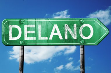 delano yol işaret, hasarlı ve aşınmış bak