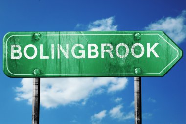 bolingbrook yol işaret, hasarlı ve aşınmış bak