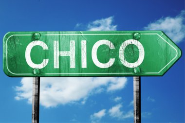 chico yol işaret, hasarlı ve aşınmış bak