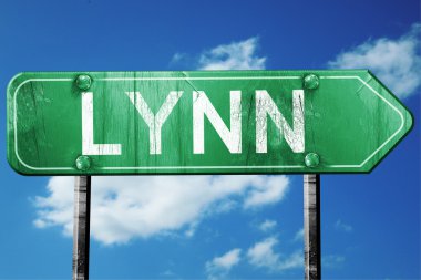 lynn yol işaret, hasarlı ve aşınmış bak