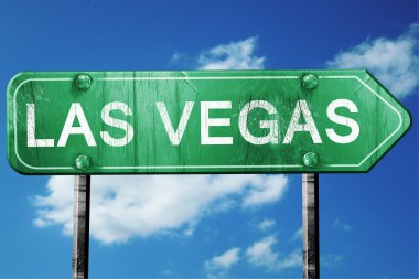 las vegas yol işaret, hasarlı ve aşınmış bak
