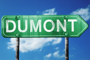 dumont yol işaret, hasarlı ve aşınmış bak