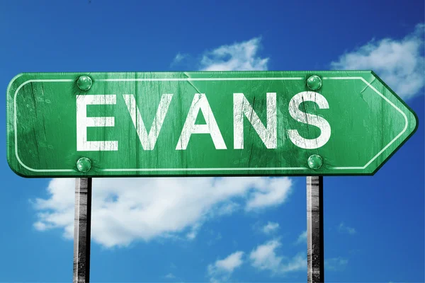 evans yol işaret, hasarlı ve aşınmış bak