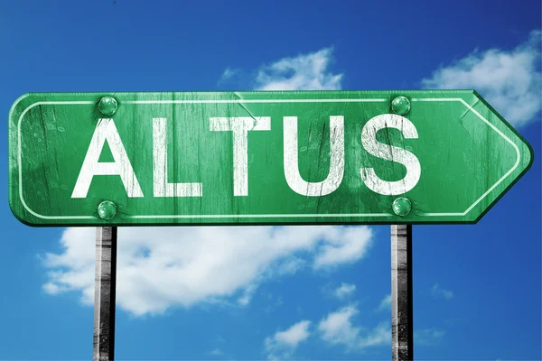 altus yol işaret, hasarlı ve aşınmış bak