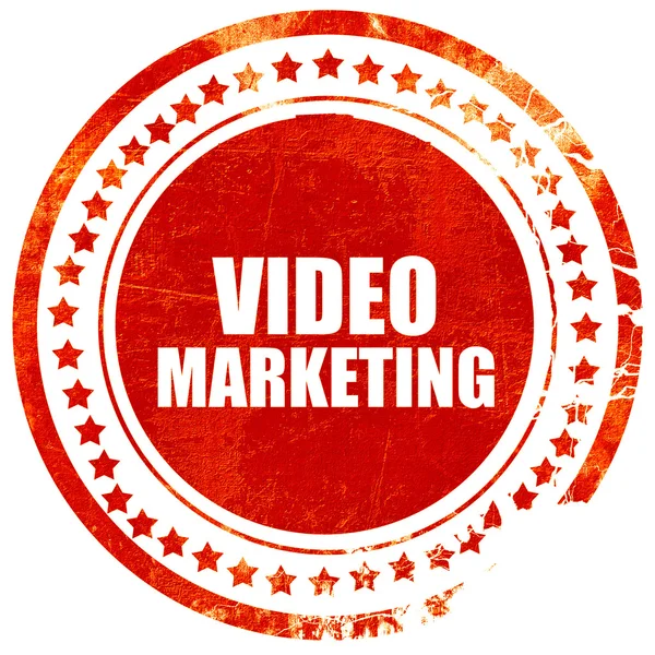 video pazarlama, grunge kırmızı lastik damgası kaba hatları ve ed