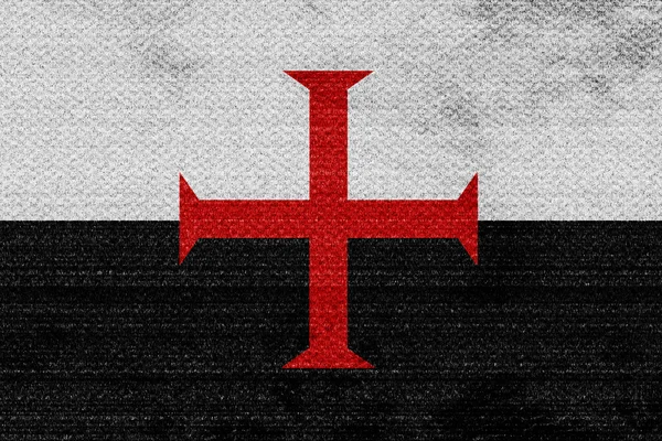 Knight Templar σημαία — Φωτογραφία Αρχείου