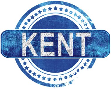 Kent grunge mavi pul. Beyaz izole.