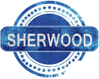 sherwoord grunge mavi pul. Beyaz izole.