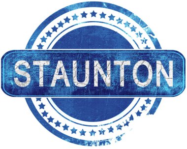 Grunge mavi pul. Beyaz izole.