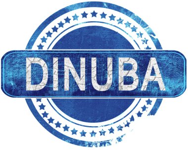 dinuba grunge mavi pul. Beyaz izole.