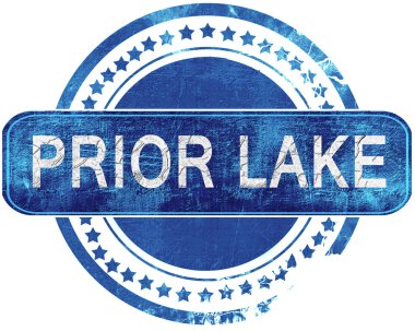 önceki Gölü grunge mavi pul. Beyaz izole.