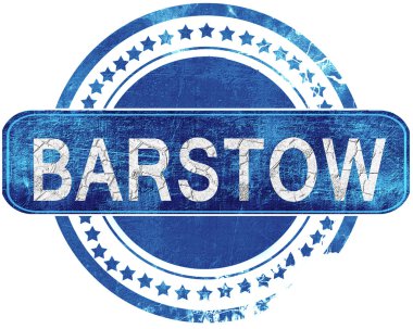 Barstow grunge mavi pul. Beyaz izole.