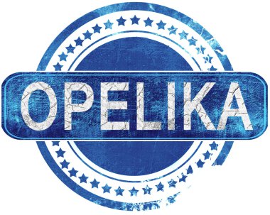 Opelika grunge mavi pul. Beyaz izole.