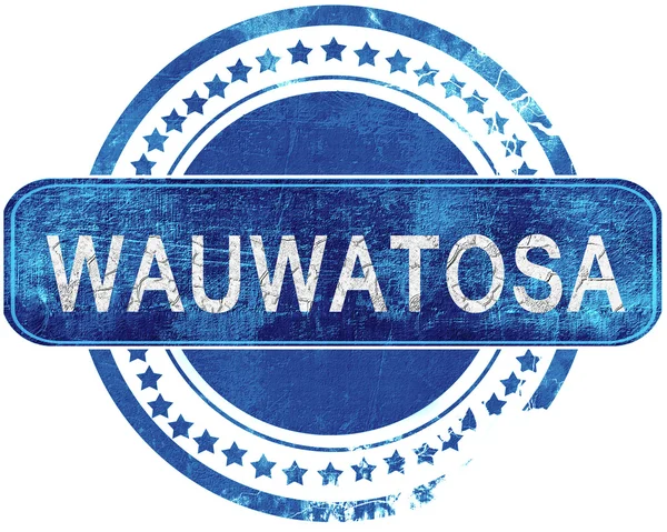 Wauwatsoa 그런 지 블루 스탬프입니다. 흰색 절연. — 스톡 사진