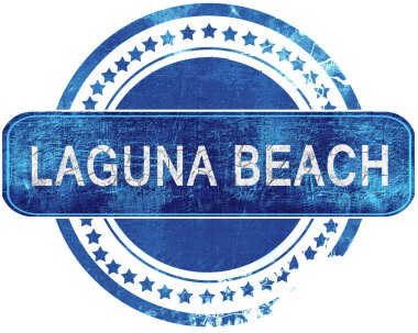 Grunge mavi pul. Beyaz izole.