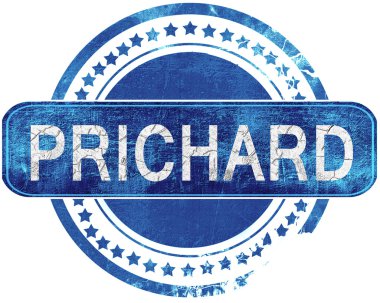 Prichard grunge mavi pul. Beyaz izole.