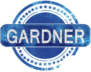 Gardner grunge mavi pul. Beyaz izole.