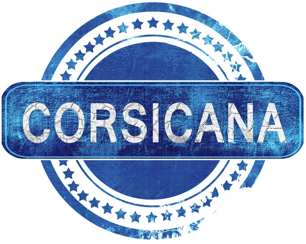 Corsicana grunge mavi pul. Beyaz izole.