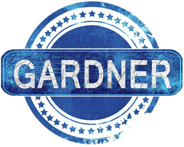 Gardner grunge mavi pul. Beyaz izole.