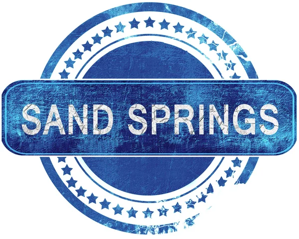 kum springs grunge mavi pul. Beyaz izole.