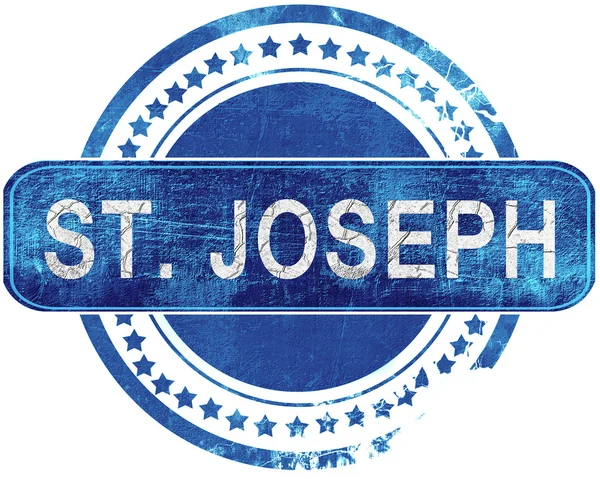 St. joseph grunge modrá známka. Izolované na bílém. — Stock fotografie