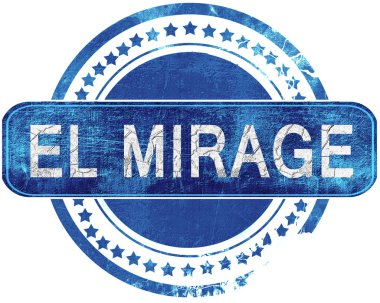 el serap grunge mavi pul. Beyaz izole.