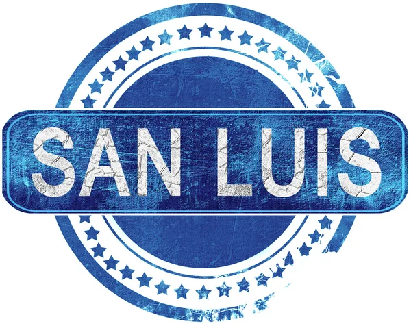 Сан Луїс гранж синій штамп. Ізольовані на білому. — стокове фото