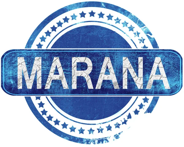 Marana grunge mavi pul. Beyaz izole.