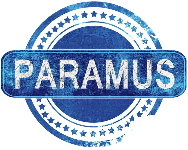 Paramus grunge sello azul. Aislado sobre blanco . — Foto de Stock