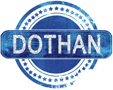 Dothan grunge mavi pul. Beyaz izole.