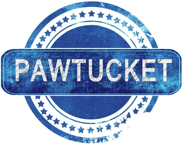 Pawtucket grunge sello azul. Aislado sobre blanco . —  Fotos de Stock