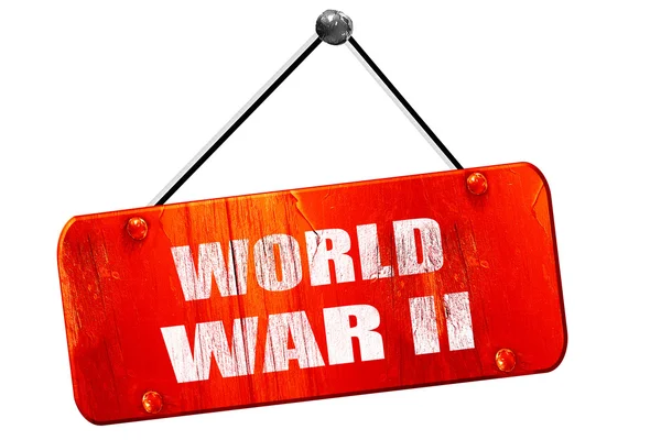 Guerra Mundial 2, 3D renderizado, vintage viejo signo rojo — Foto de Stock