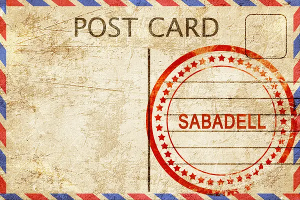 Sabadell, Старовинні листівки з грубої штемпелі — стокове фото