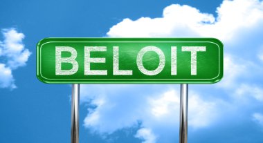 Beloit vintage yeşil yol işaretiyle vurgulamaktadır