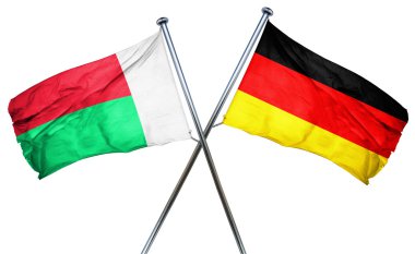 Almanya bayrağı ile kombine Madagaskar bayrağı
