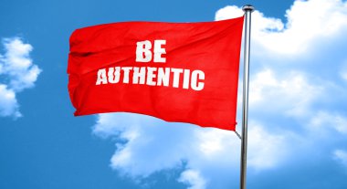 olmak otantik, 3d render, bir kırmızı bayrak sallıyor