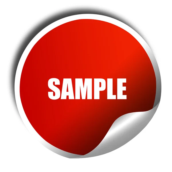 Koop nu teken, 3D-rendering, rode sticker met witte tekst — Stockfoto