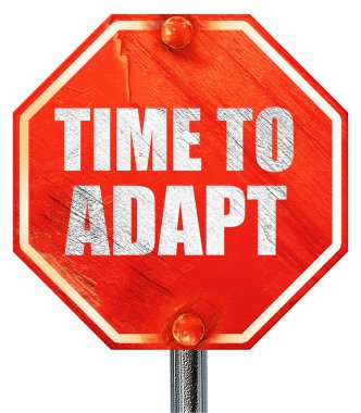 3d render, kırmızı bir dur işareti adapte zaman