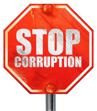 stop bozulması, 3d render, kırmızı bir dur işareti