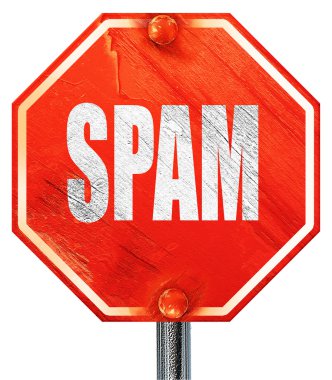 Arka plan düz çizgileri, 3d render, bir kırmızı dur spam